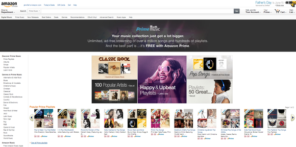 amazon prime music front