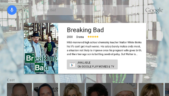 google io android tv breaking bad search result