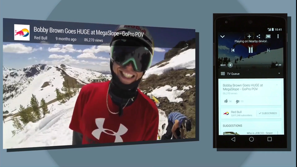 google io chromecast cast to tv