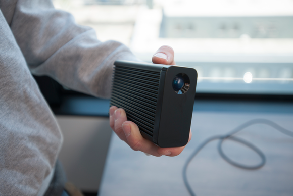 LaCie Little Big Disk Thunderbolt 2 in hand