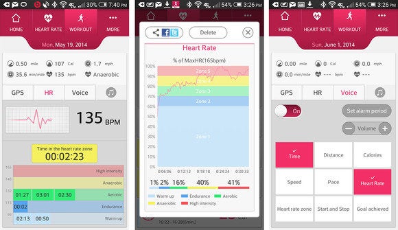 lg fitness screens