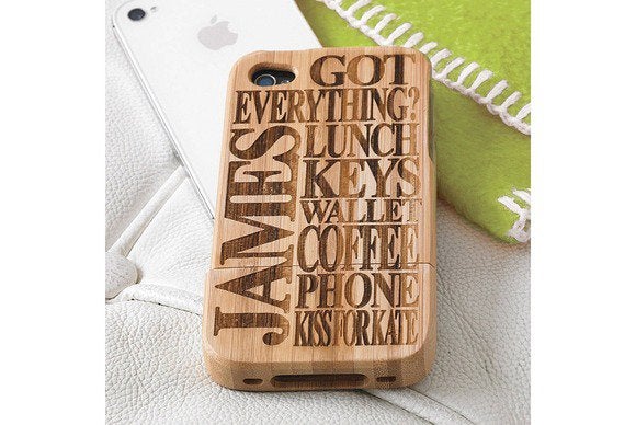 notonthehighstreet wooden iphone