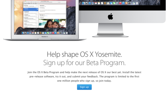 os x yosemite public beta