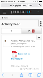 procorem on iphone