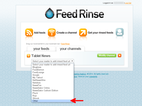 Feed Rinse get XML