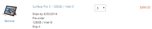 surface pro 3 ship slip