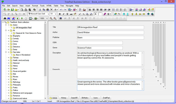 treepad node with form and redraw issue