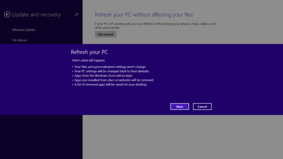 Windows 8 Refresh PC