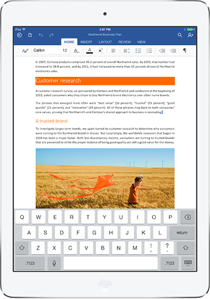 microsoft office on ipad pro review