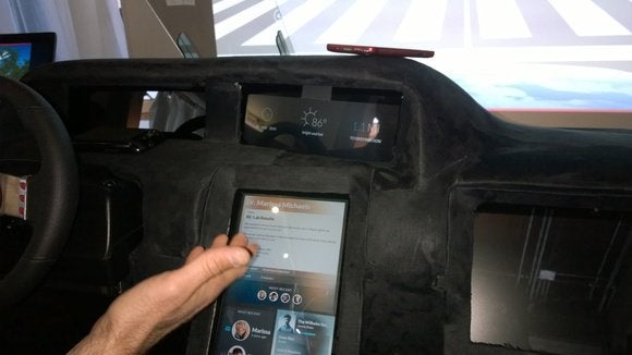 Intel connected car dashboard