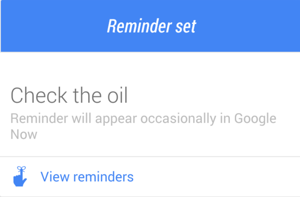 checkoilgooglenow