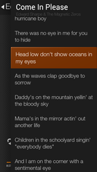 fire phone music lyrics