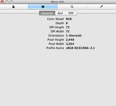 Image metadata