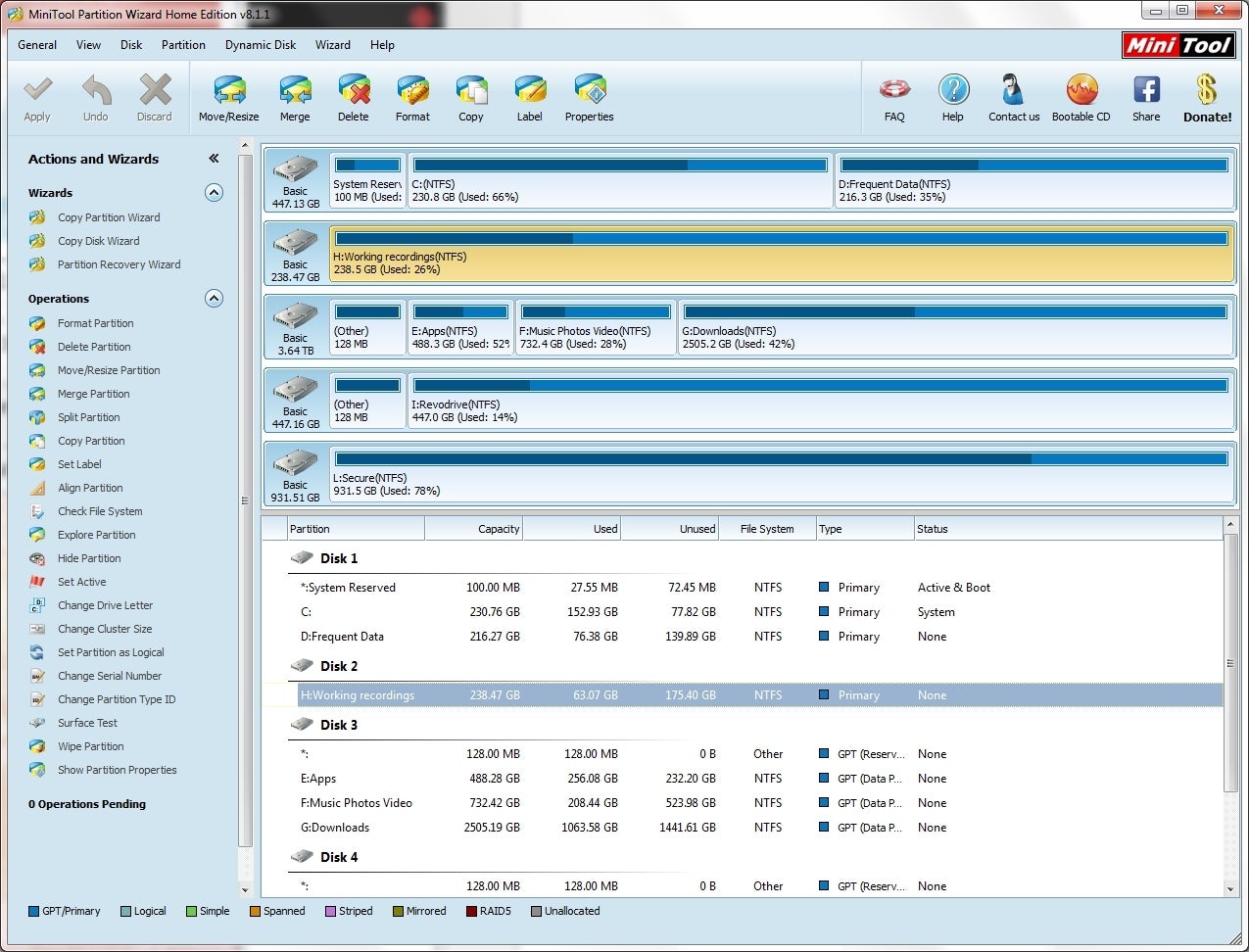 Partition for mac