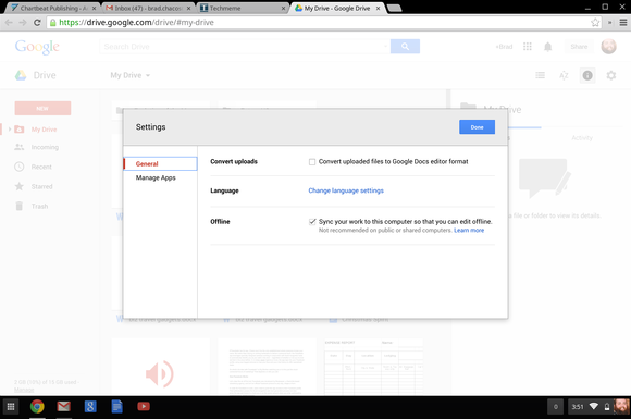 offline drive chromebook