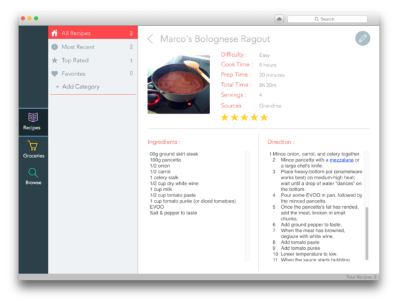 Recipes review: A digital cookbook for your Mac | Macworld