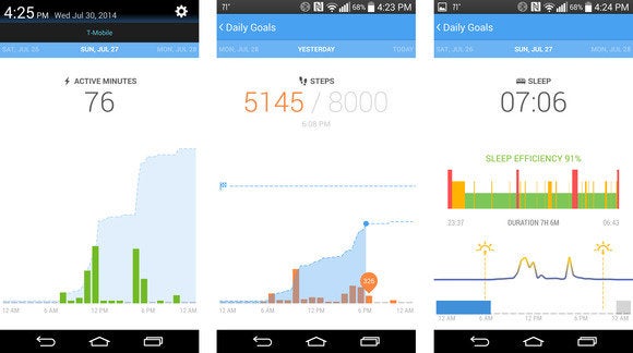 runtastic me screens