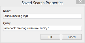 Evernote saved searc