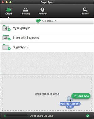 sugarsync interface