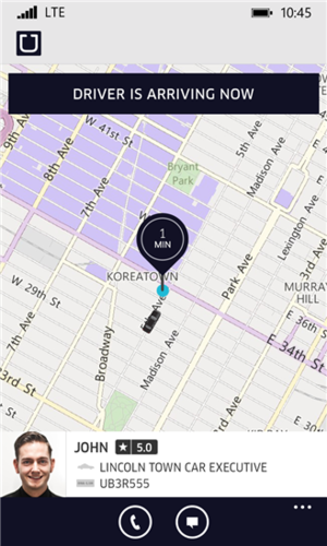 uber windows phone