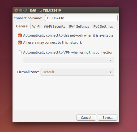 ubuntu networkmanager edit connection