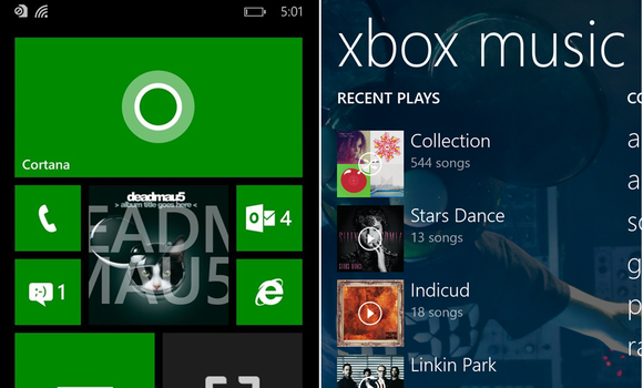 Microsoft windows phone gdr1 xbox music combined