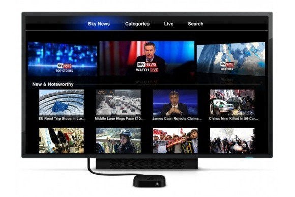 apple tv channel sky news