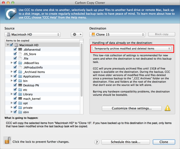 carbon copy cloner documentation