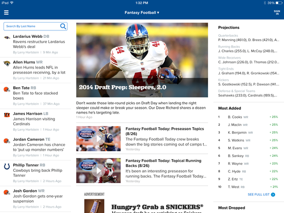 download cbs fantasy football