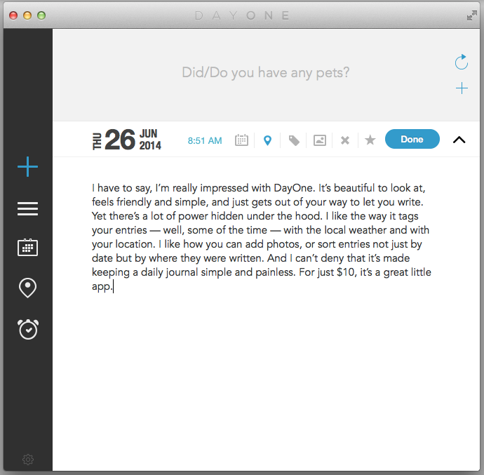 diary for mac