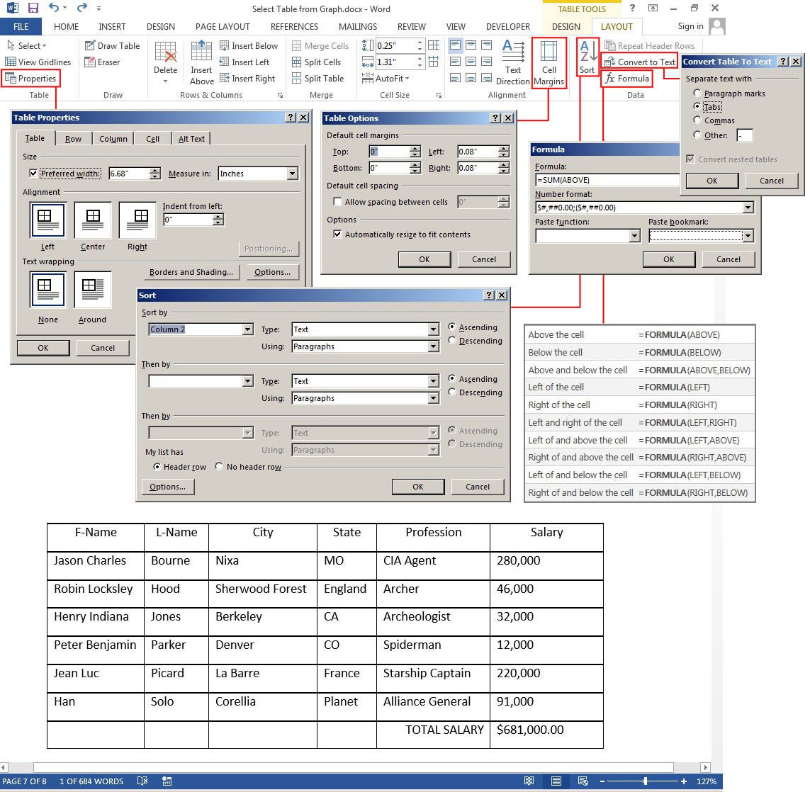 Microsoft Word Tutorial: Using Tables in Word 