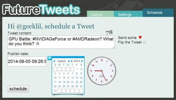 future tweets schedule