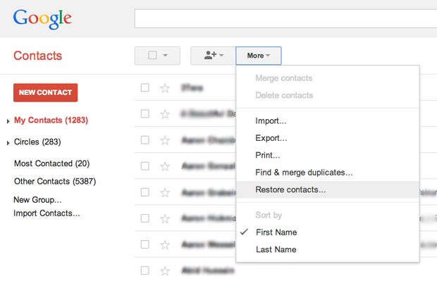 How to get your Google contacts back | Network World