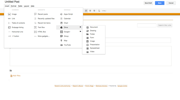 google sites