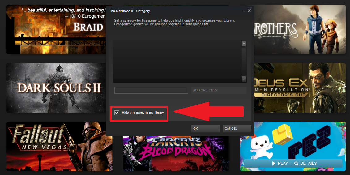 How To Hide Games In Your Steam Library Pcworld