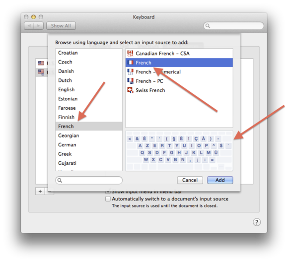 keyboard layout