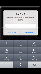 math alarm