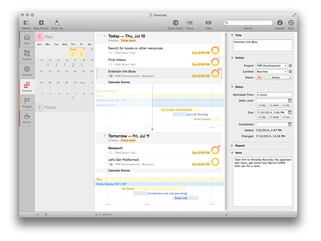 difference between omnifocus and pro