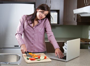 remote worker cooking