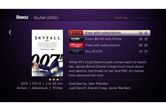 roku search vudu