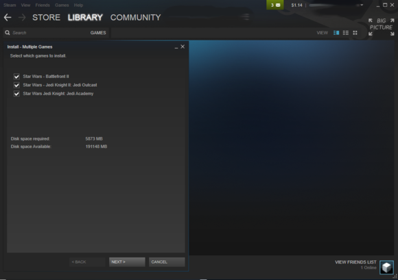 steam batchinstall