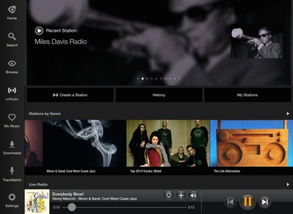 unradio interface