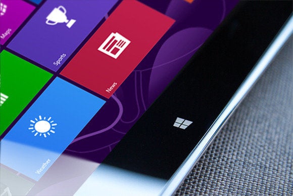 windows 8 tablet close up