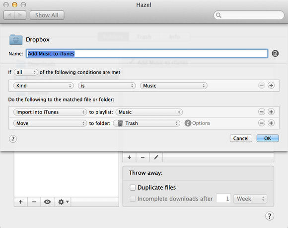 hazel Dropbox music