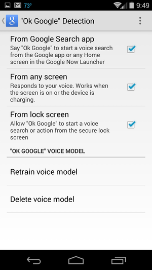 android phone ok google detection