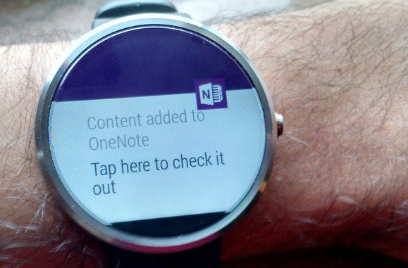 android wear onenote
