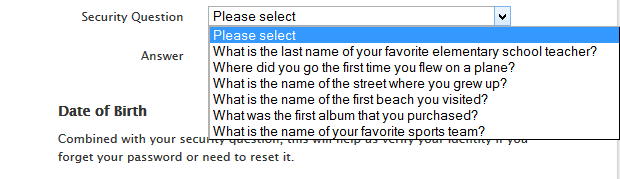 forgot apple security questions