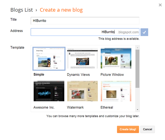 blogger new blog