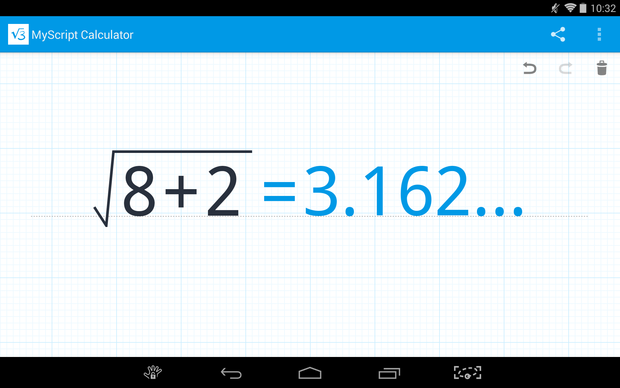 calculator apps myscript