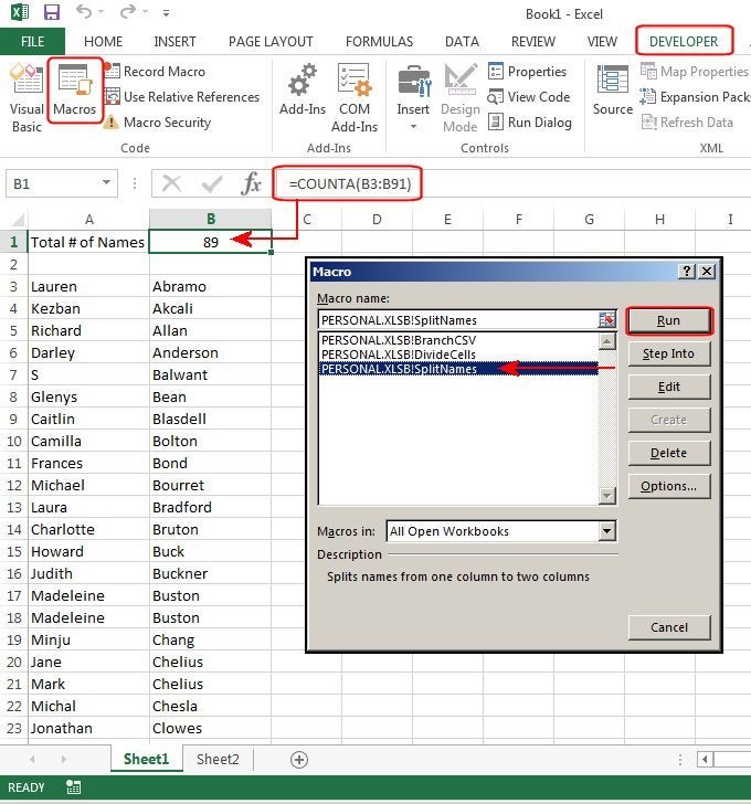 How To Run Excel Macro